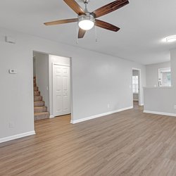 living room at Lakeview Oaks Apartments in Savannah, GA